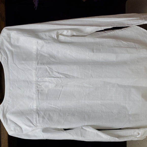 Talbots Classic White Button-Down Blouse - Picture 4 of 5